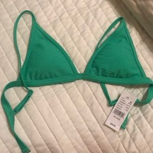 LA Hearts by pacsun green ribbed bikini top